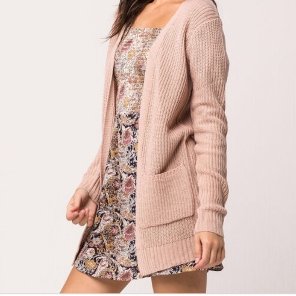 Full Tilt Lace Up Back Cardigan
